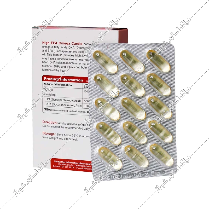 کپسول امگا 3 کاردیو مدل High EPA ویواتیون 30 عددی