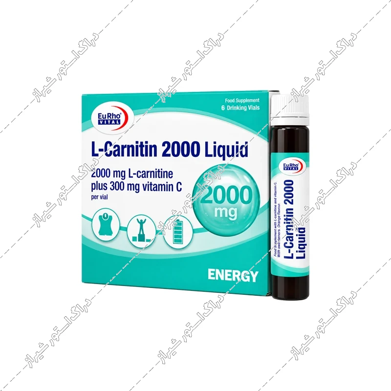 ویال خوراکی ال کارنیتین 2000 یوروویتال 6 عددی