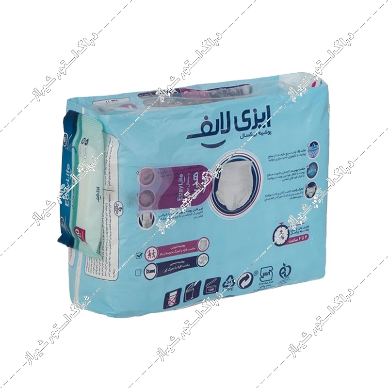 پوشک شورتی بزرگسال ایزی لایف سایز متوسط 12 عددی