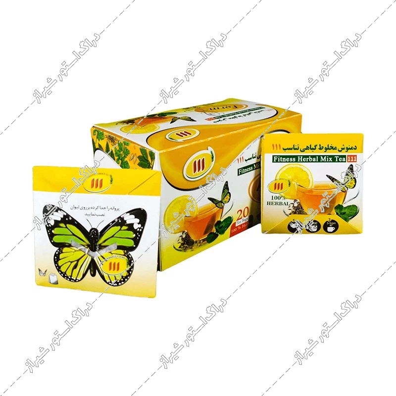 دمنوش مخلوط گیاهی تناسب 111 - 20 عددی
