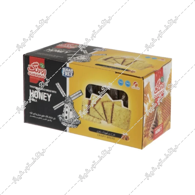 نان بیسکویت سنتی کاک حاوی شیر و عسل اورنگ