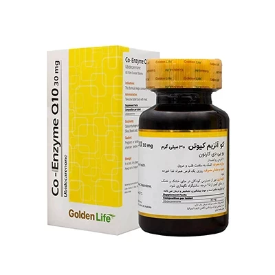 قرص کوآنزیم کیوتن 30 میلی‌گرم گلدن لایف 60 عددی