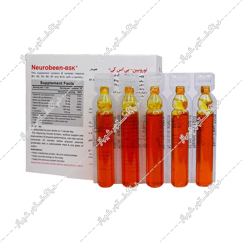 ویال خوراکی نوروبیون + ال کارنیتین بی اس کی 10 عددی
