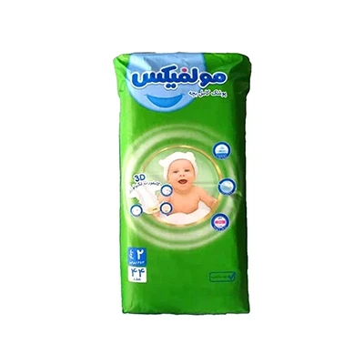 پوشک بچه سایز 2 مولفیکس بسته 44 عددی