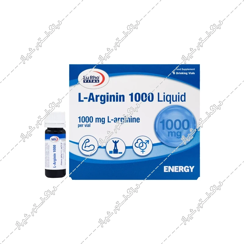 ویال خوراکی ال آرژنین 1000 یوروویتال 6 عددی